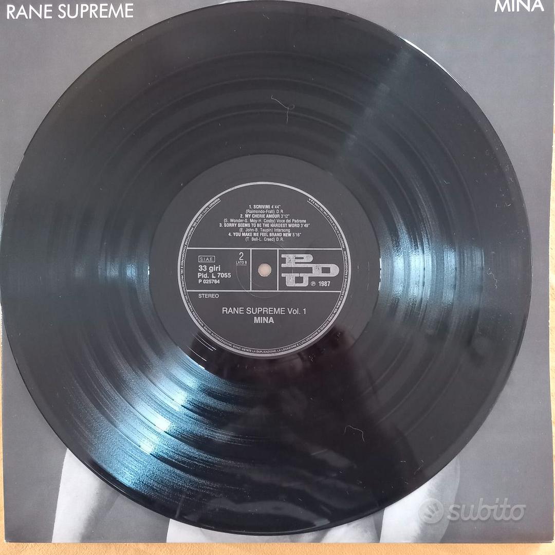 Disco Vinile 33 giri LP Mina Rane Supreme