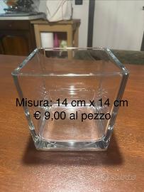 PORTACANDELE IN VETRO