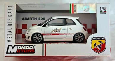 Fiat 500 Abarth 1/43 Mondo Motors Metal Die Cast 