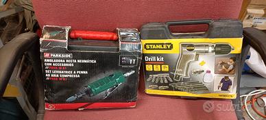 trapano e fresa ad aria  Stanley e Parkside