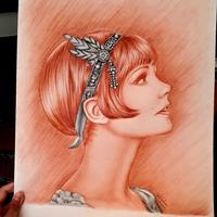 Disegno a sanguigna vintage 