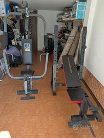 palestra e panca multifunzione 