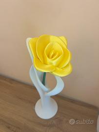 Vaso Con Rosa Stampata in 3D