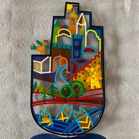 Scultura in metallo Hamsa