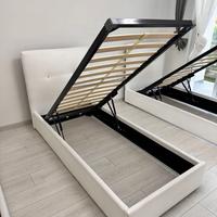 Letto singolo in eco pelle con Swarovski