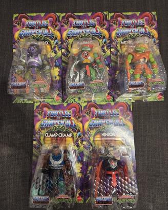 Lotto 5 Turtles of Grayskull MOTU Mattel Nuove