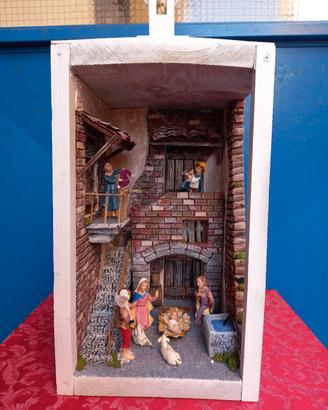 presepe in lanterna