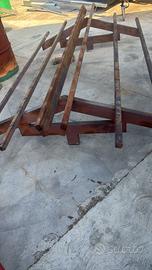 Pensilina in ferro lunghezza 230 cm larghezza 120