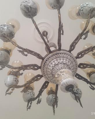 lampadario in ottone 