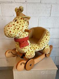 Dondolo cavalcabile Labebe giraffa 2 in 1