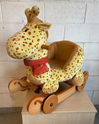Dondolo cavalcabile Labebe giraffa 2 in 1