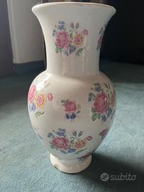 Vaso in ceramica con fiori vintage – 28,5 cm