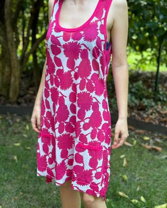 Abito / maglia lunga Cafè Noir di maglina fucsia