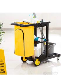 carrello per pulizie 