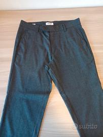 Pantalone lungo uomo elegante blu