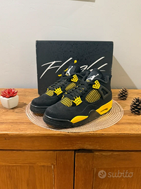 Jordan 4 Retro thunder yellow and black EU 40