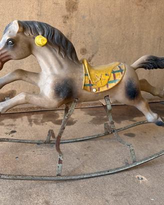 Cavallo a dondolo Vintage CANOVA anni 60