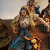 Statuine presepe artigianale in terracotta