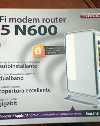 Modem router Wi-Fi ADSL Sitecom X5 N600 COME NUOVO