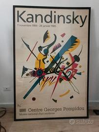 Poster Vintage con vetro e cornice di Kandinsky