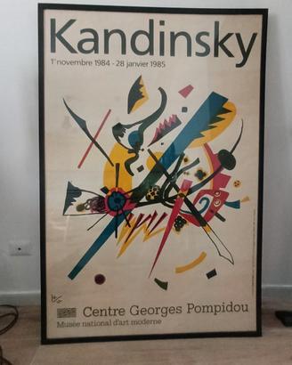 Poster Vintage con vetro e cornice di Kandinsky
