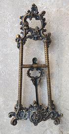Cavalletto in bronzo, stile barocco, per quadri