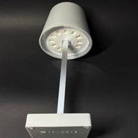 Lampada Led touch da tavolo grigia