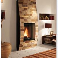 Caminetto a legna con rivestimento sconto 50%