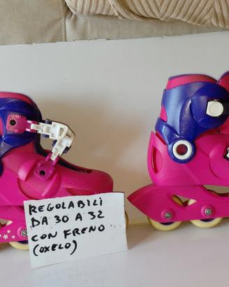 Pattini in linea (roller) regolabili da 30 a 32