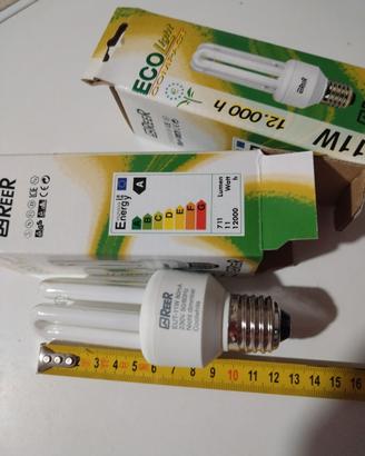 Lotto 2 Lampadine a Risparmio Energetico E27 11W