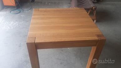 tavolo in rovere massello quadrato allungabile