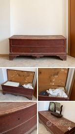 Cassapanca in legno fine 800