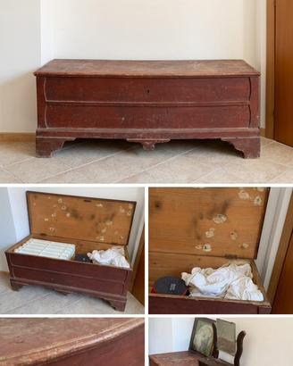 Cassapanca in legno fine 900