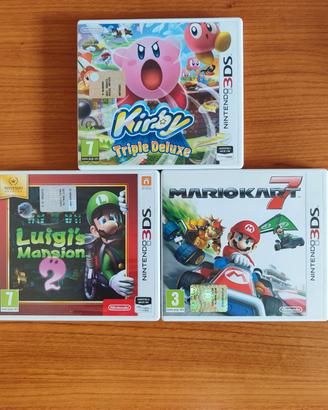 SET 3 GIOCHI NINTENDO 3DS come nuovi