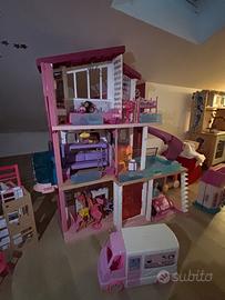Casa Barbie con piscina + camper + auto