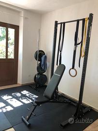 Palestra Home Gym - bilanciere bumpers panca