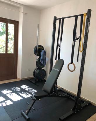 Palestra Home Gym - bilanciere bumpers panca