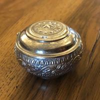 Tabacchiera antica in argento 800
