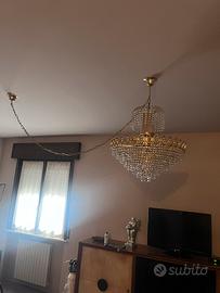 Lampadario a doppia corona