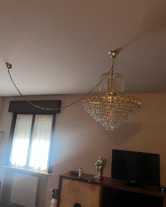 Lampadario a doppia corona