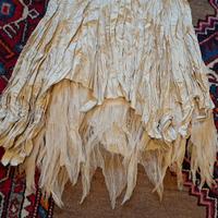 Gonna 100% pura seta e tulle color bianco latte