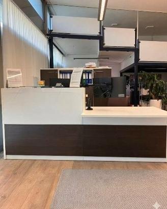BANCONE RECEPTION PROFESSIONALE + CASSETTIERA COOR