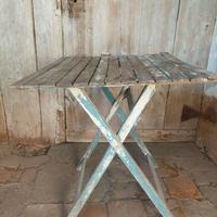 Tavolo rustico vintage pieghevole