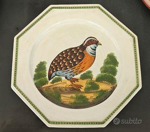 Maiolica piatto decorativo Bassano del G. metà 900