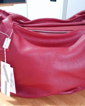 borsa shopper amaranto made in Italy