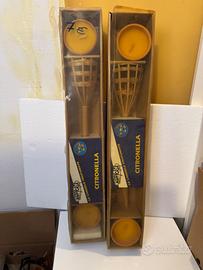 Portacandele da giardino alla citronella