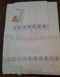 Set 2 asciugamani artigianato calabrese nuovi