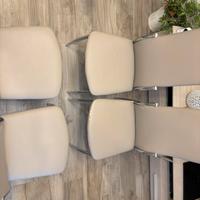 Set 4 Sedie ecopelle