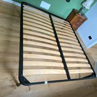 Letto matrimoniale doghe in legno 160x190