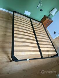 Letto matrimoniale doghe in legno 160x190